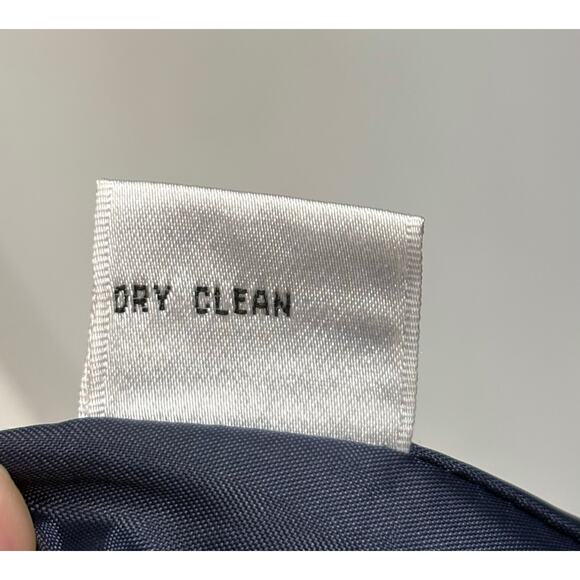 VTG Talbots Blazer, Navy White Lined Cotton, Peter Pan Collar, Women's Size 12 - Picture 7 of 7